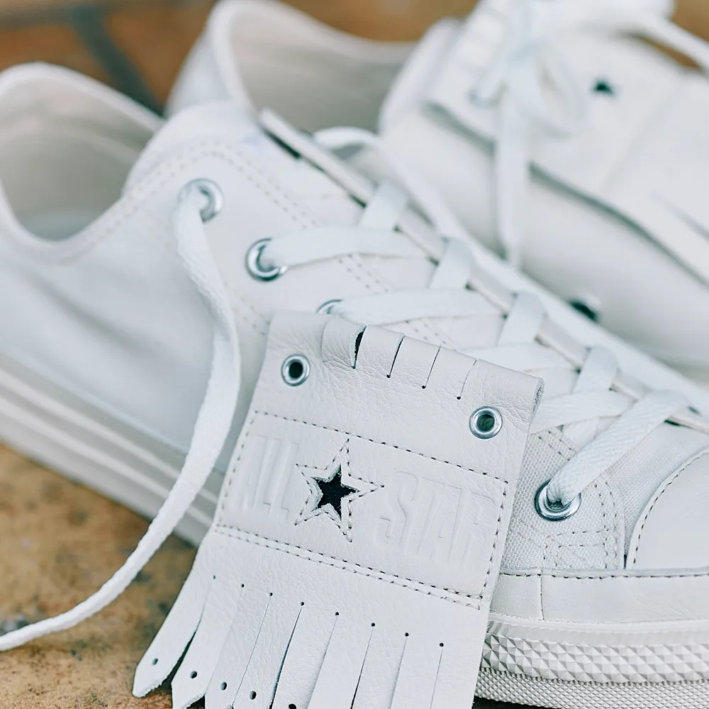 【2024年 8/23 発売】取り外し可能なレザーのキルトパーツを付属 CONVERSE ALL STAR (R) QUILT OX “White” (コンバース オールスター キルト)