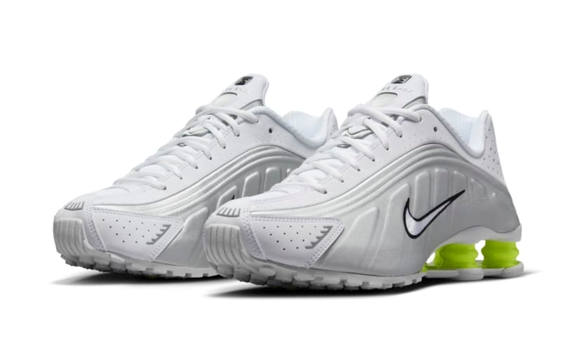 【2024年 発売予定】NIKE SHOX R4 “White/Volt” (ナイキ ショックス “ホワイト/ボルト”) [AR3565-102]