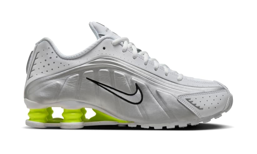 【2024年 発売予定】NIKE SHOX R4 “White/Volt” (ナイキ ショックス “ホワイト/ボルト”) [AR3565-102]