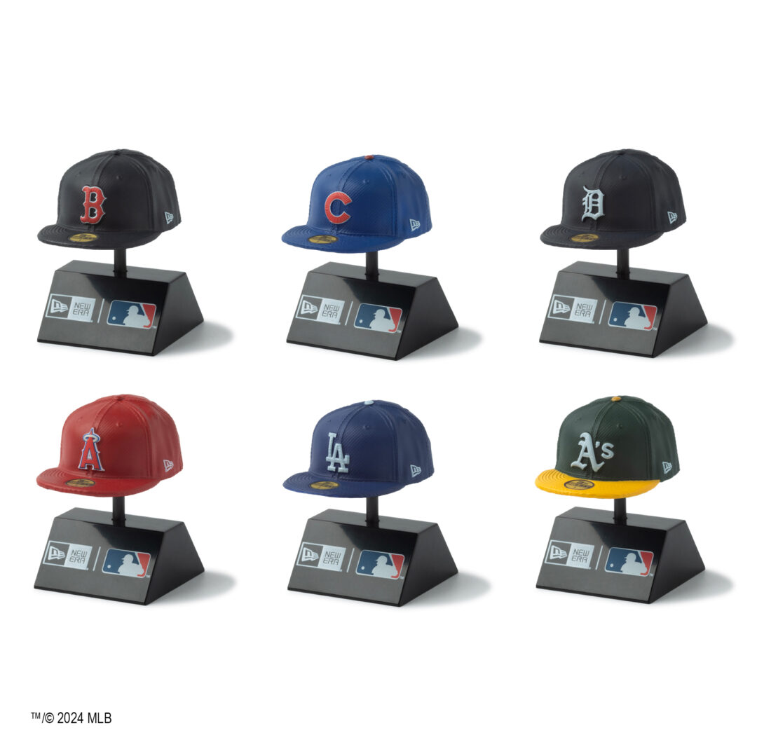 ガシャポン × New Era × MLBの人気6球団をフィーチャーした「59FIFTY MLB On-Field Cap Miniature Figure Collection」2024年 8/8から順次発売予定 (ニューエラ)