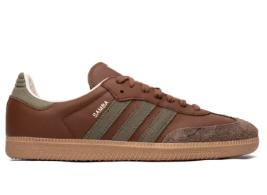 【2024年 発売】adidas Originals SAMBA OG “Preloved Brown/Olive Strata” (アディダス オリジナルス サンバ OG “プリラブドブラウン/オリーブストレータ”) [IE9122]