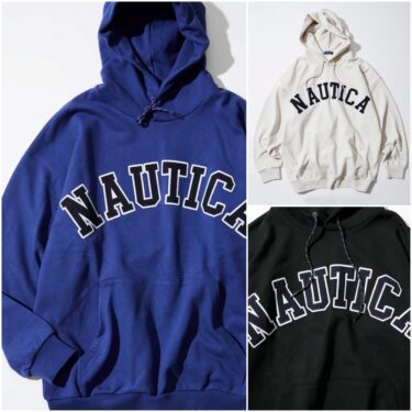 【新色を追加】NAUTICA “Arch Logo Sweat Hoodie” (ノーティカ “アーチロゴ スウェットフーディ”)