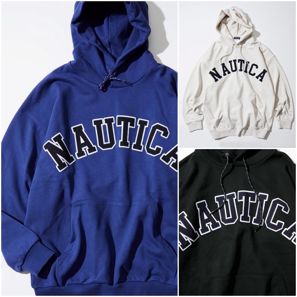 【新色を追加】NAUTICA “Arch Logo Sweat Hoodie" (ノーティカ “アーチロゴ スウェットフーディ”)