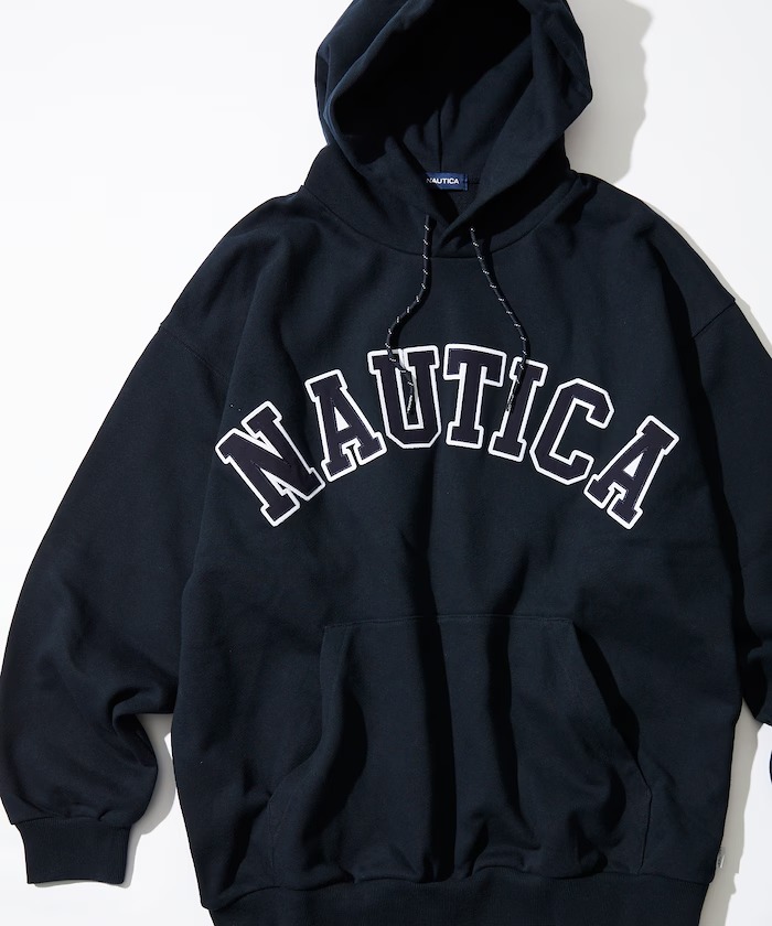 【新色を追加】NAUTICA “Arch Logo Sweat Hoodie” (ノーティカ “アーチロゴ スウェットフーディ”)