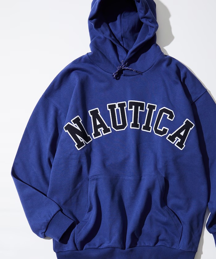 【新色を追加】NAUTICA “Arch Logo Sweat Hoodie” (ノーティカ “アーチロゴ スウェットフーディ”)