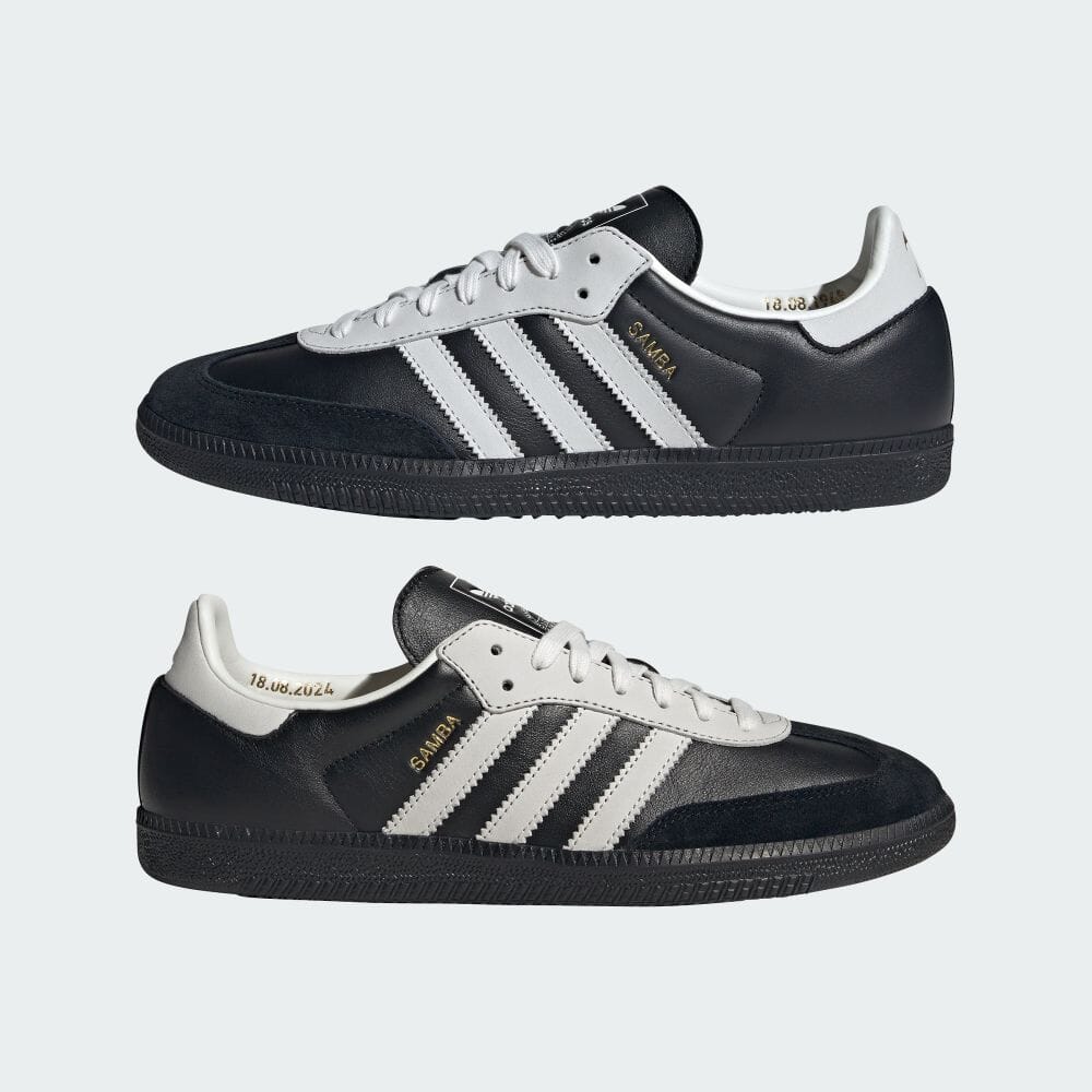 【2024年 8/16 発売】生誕75周年を祝した adidas Originals SAMBA “75th/Core Black/White” (アディダス オリジナルス サンバ “ブラック/ホワイト”) [JP5282]