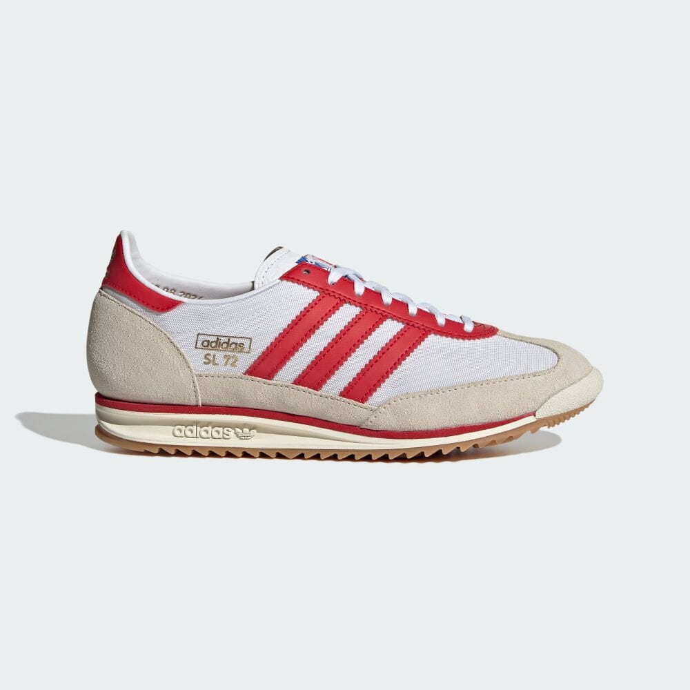 【2024年 8/30 発売】生誕75周年を祝した adidas Originals SL 72 OG “75th/Footwear White/Better Scarlet” (アディダス オリジナルス “ホワイト/ベタースカーレット”) [JP5277]