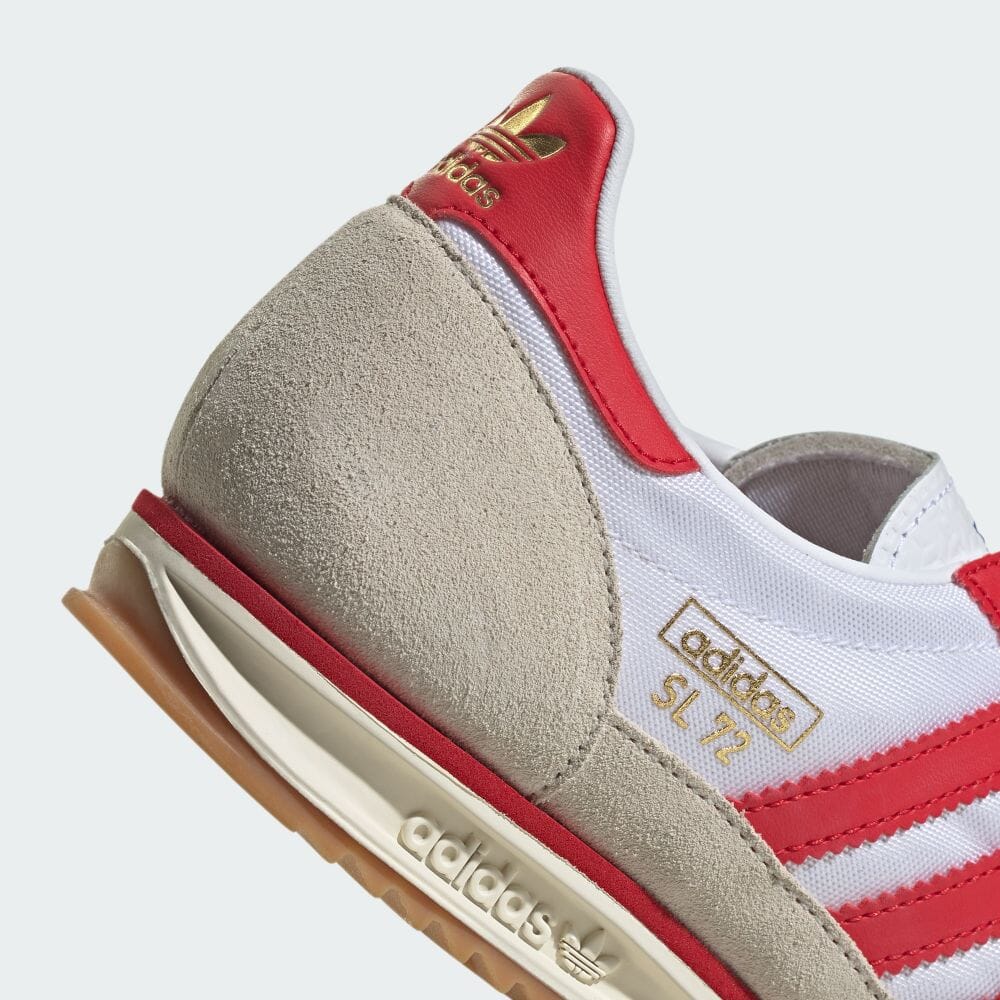 【2024年 8/30 発売】生誕75周年を祝した adidas Originals SL 72 OG “75th/Footwear White/Better Scarlet” (アディダス オリジナルス “ホワイト/ベタースカーレット”) [JP5277]