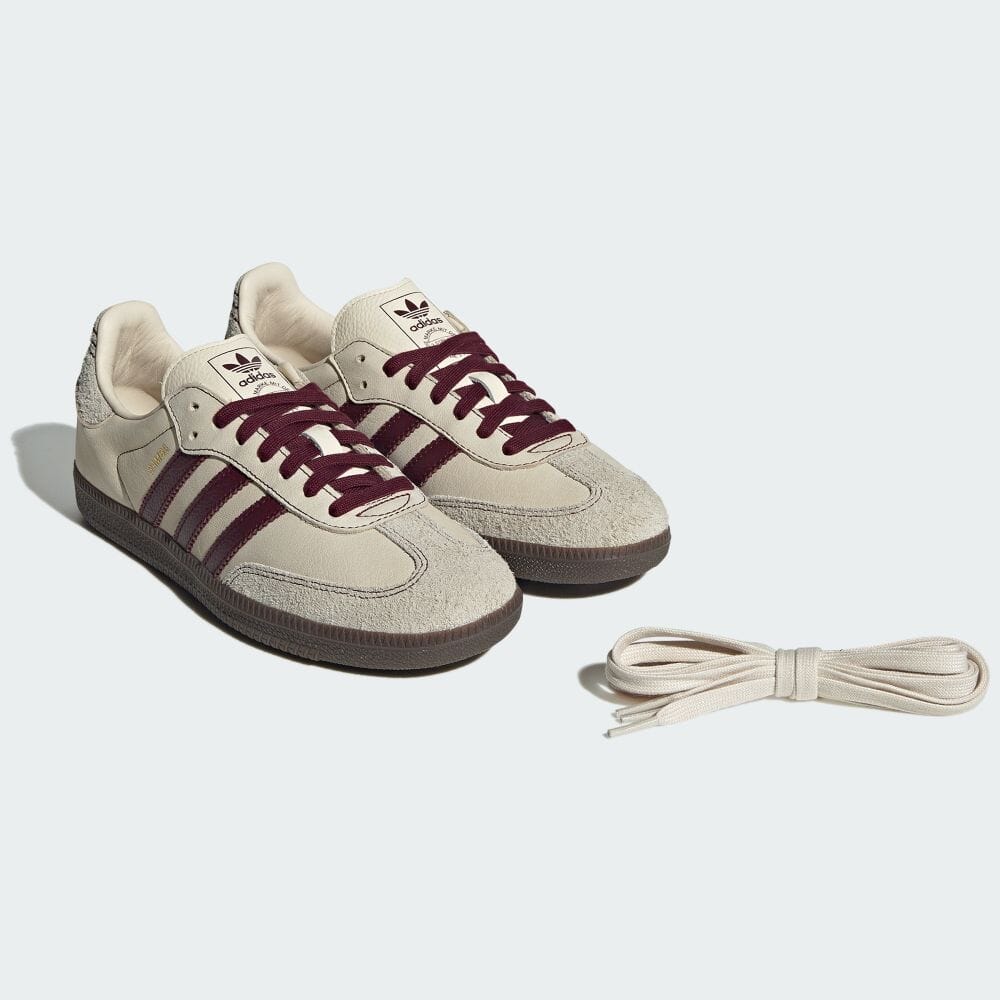 【2024年 8/2 発売】adidas Originals SAMBA OG “Wonder White/Maroon” (アディダス オリジナルス サンバ OG “ワンダーホワイト/マルーン”) [IG1987]