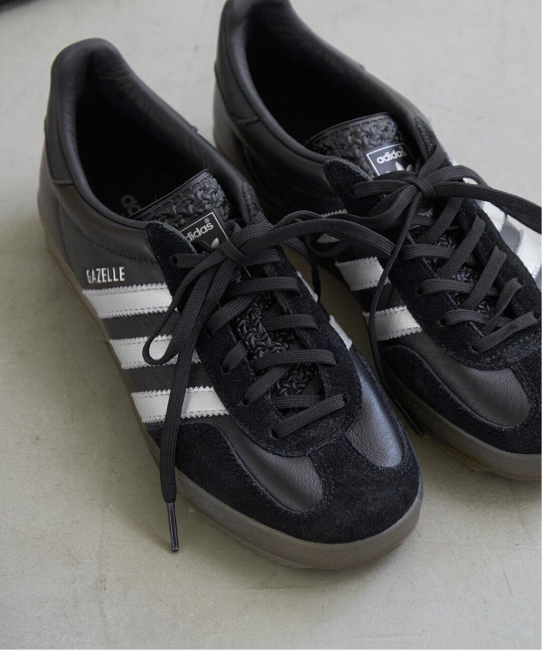 【2024年 10月下旬 発売】adidas Originals GAZELLE INDOOR for EDIFICE/IENA “Black/Silver” (アディダス オリジナルス ガゼル インドア フォー イエナ/エディフィス “ブラック/シルバー”)