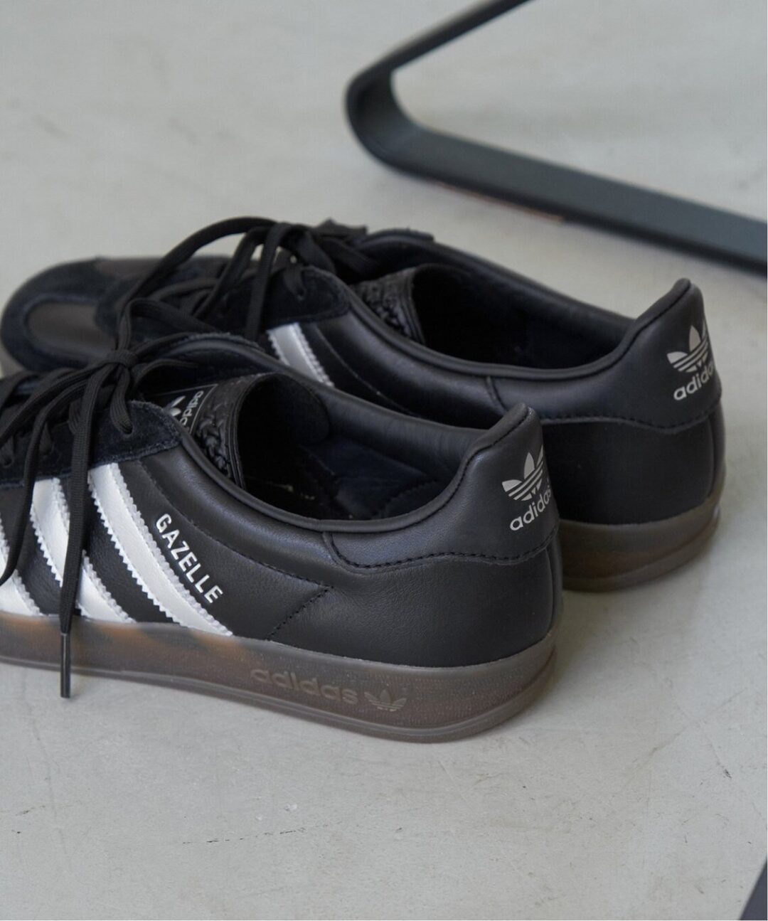 【2024年 10月下旬 発売】adidas Originals GAZELLE INDOOR for EDIFICE/IENA “Black/Silver” (アディダス オリジナルス ガゼル インドア フォー イエナ/エディフィス “ブラック/シルバー”)