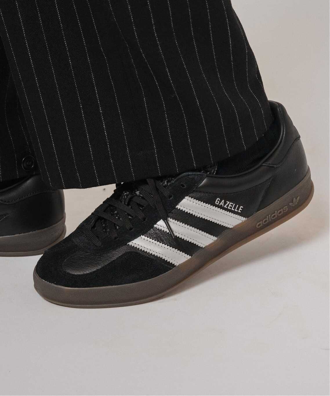 【2024年 10月下旬 発売】adidas Originals GAZELLE INDOOR for EDIFICE/IENA “Black/Silver” (アディダス オリジナルス ガゼル インドア フォー イエナ/エディフィス “ブラック/シルバー”)