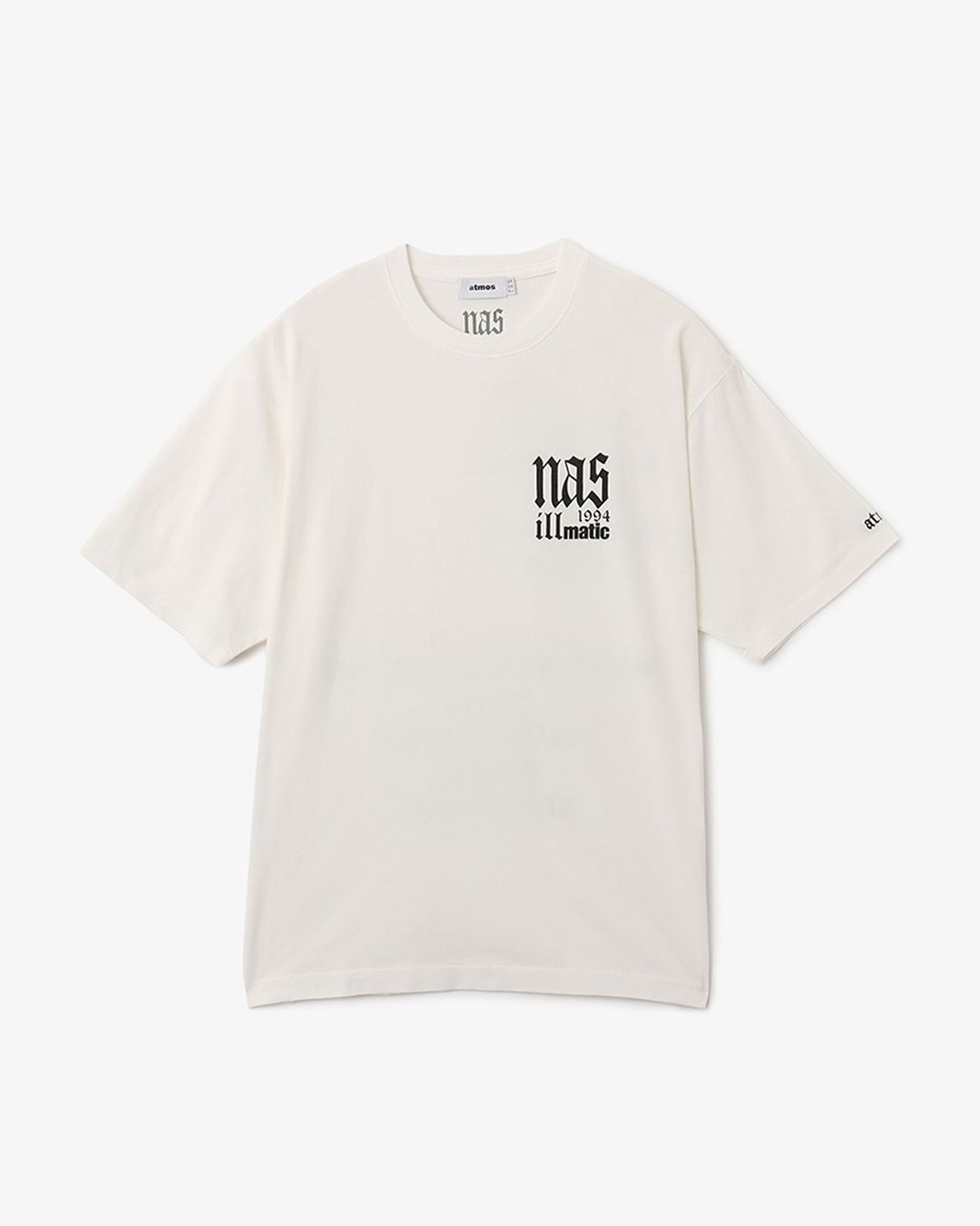 ヒップホップ界のレジェンド「NAS」× atmos Apparel コラボTEEが2024年 8/19 受注開始 (ナズ アトモス アパレル)