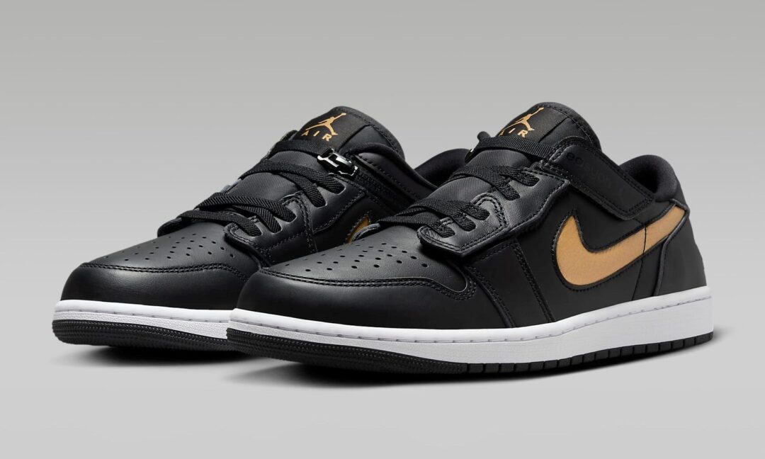 【2024年 8/19 発売】NIKE AIR JORDAN 1 LOW FLYEASE “Black/White/Metallic Gold” (ナイキ エア ジョーダン 1 ロー フライイーズ “ブラック/ホワイト/メタリックゴールド”) [DM1206-071]