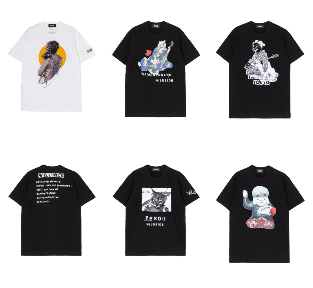 WILDSIDE YOHJI YAMAMOTO オリジナルライン “猫”を着想源にオリジナルグラフィック TEEが2024年 8/7 発売 (ヨウジヤマモト)