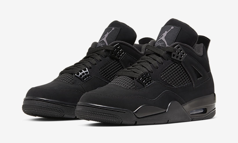 【2025年後半 復刻予定】NIKE AIR JORDAN 4 RETRO “Black Cat/Black/Light Graphite” (ナイキ エア ジョーダン 4 レトロ “ブラックキャット/ブラック/ライトグラファイト”)