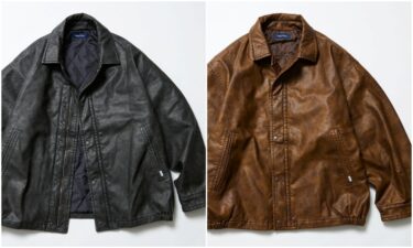 「NAUTICA/ノーティカ」から「ヴィンテージNAUTICA」を表現した “Faded Vegan Leather Blouson”が発売！