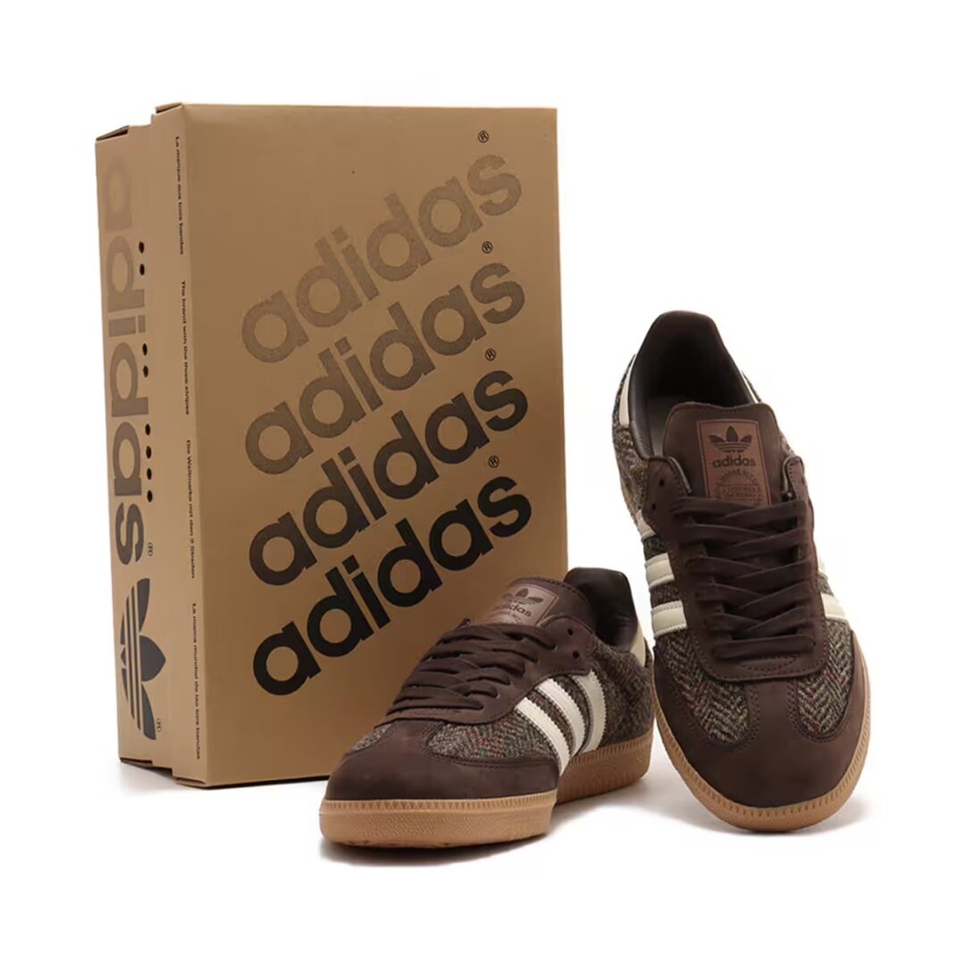 【2024年 発売】HARRIS TWEED adidas Originals SAMBA OG “Wonder Beige/Dark Brown” (ハリスツイード アディダス オリジナルス サンバ OG “ワンダーベージュ/ダークブラウン”) [ID1449/ID1450]