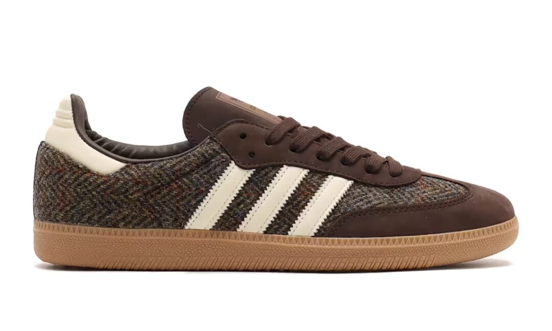 【2024年 発売】HARRIS TWEED adidas Originals SAMBA OG “Wonder Beige/Dark Brown” (ハリスツイード アディダス オリジナルス サンバ OG “ワンダーベージュ/ダークブラウン”) [ID1449/ID1450]