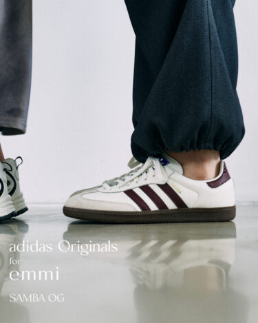 【2024年 9/18 & 9/19 発売】emmi × adidas Originals SAMBA OG "White/Maroon" (エミ アディダス オリジナルス サンバ "ホワイト/マルーン")