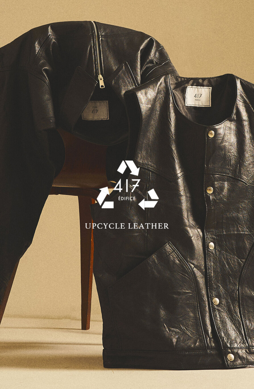 417 EDIFICEから再生レザーから生まれたサステナブルコレクション「UPCYCLE LETHER COLLECTION」が発売 (エディフィス アップサイクル レザー コレクション)