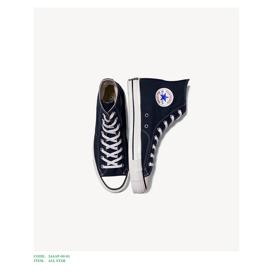 【2024年 9/14 発売】A.PRESSE × CONVERSE ALL STAR “Dark Navy” (アプレッセ コンバース オールスター)