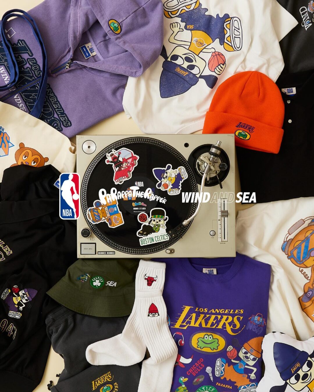 WIND AND SEA × パラッパラッパー × NBA コラボが2024年 近日発売 (ウィンダンシー PARAPPA THE RAPPER エヌビーエー)