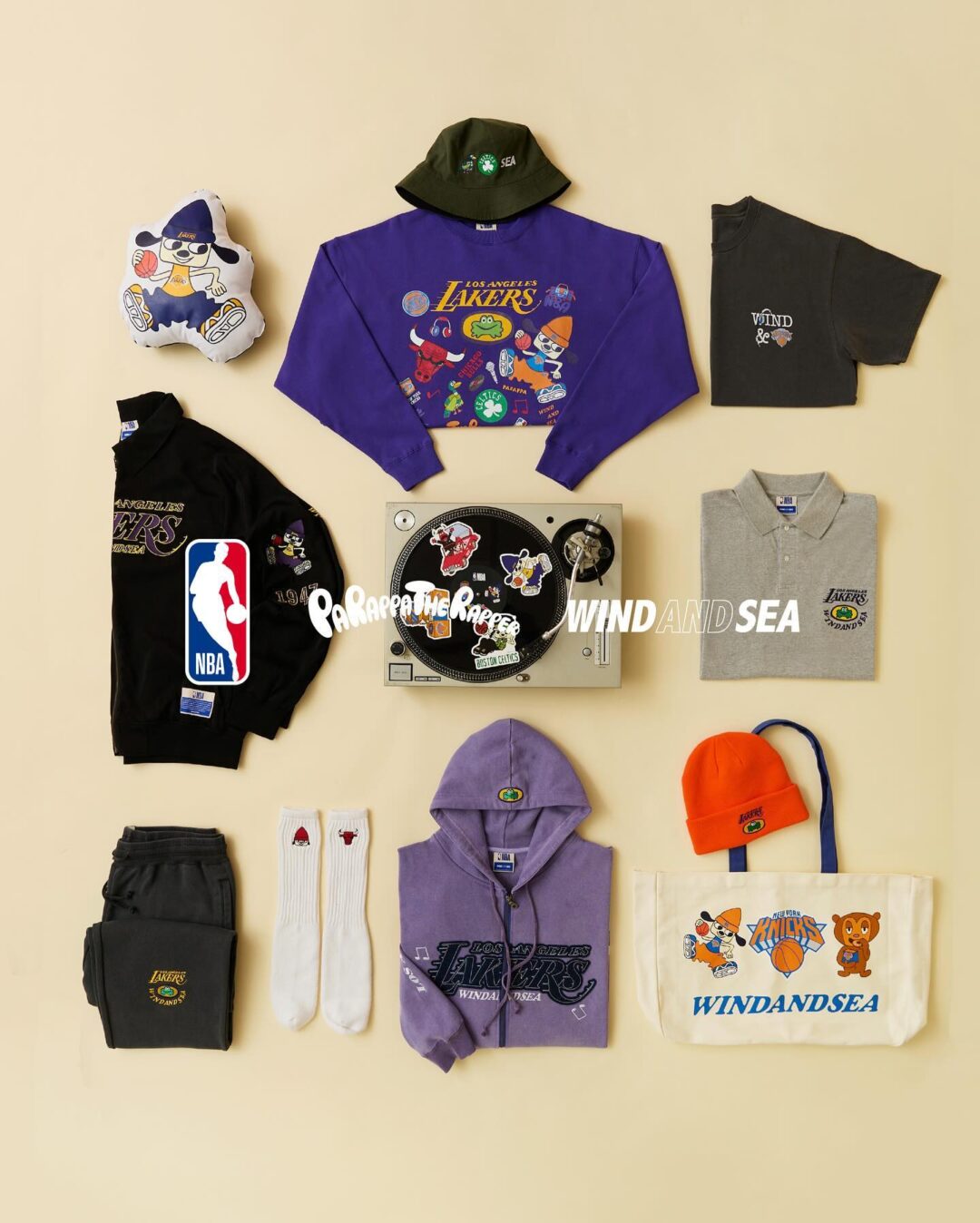 WIND AND SEA × パラッパラッパー × NBA コラボが2024年 近日発売 (ウィンダンシー PARAPPA THE RAPPER エヌビーエー)