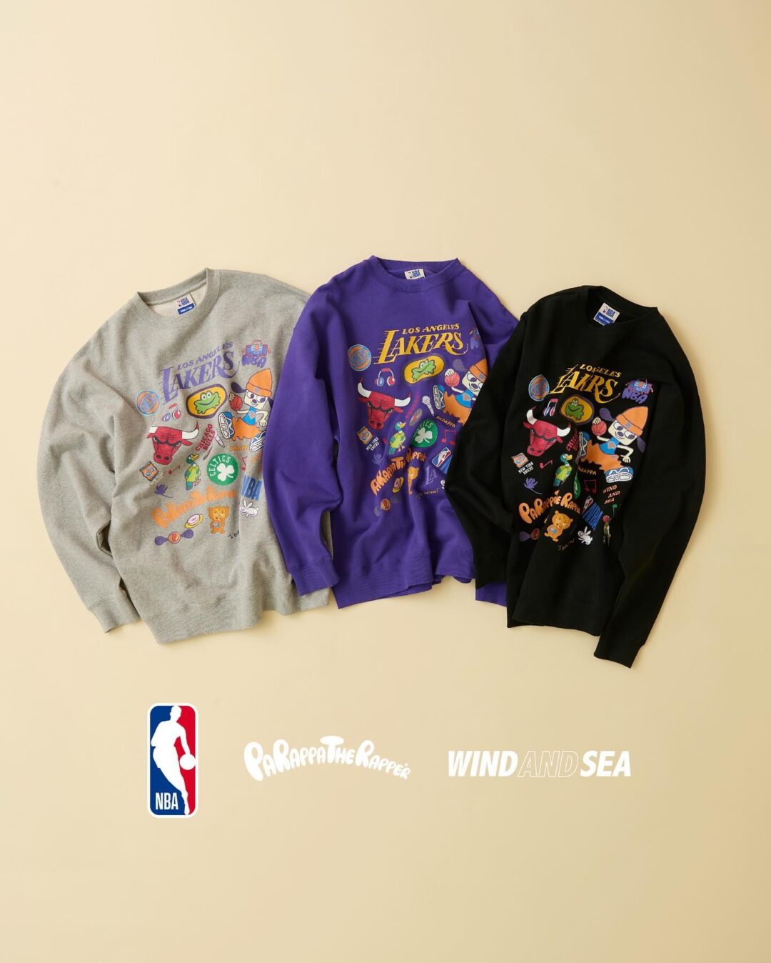 WIND AND SEA × パラッパラッパー × NBA コラボが2024年 近日発売 (ウィンダンシー PARAPPA THE RAPPER エヌビーエー)