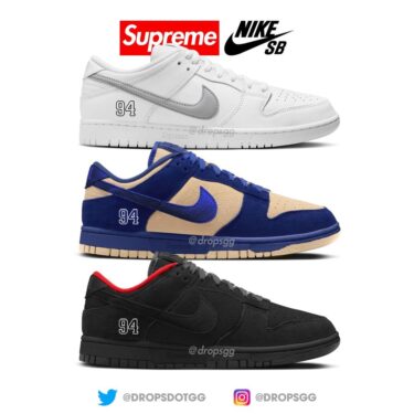 【2025年 3月 発売予定】SUPREME × NIKE SB DUNK LOW PRO OG QS (シュプリーム ナイキ SB ダンク ロー プロ OG QS) [HQ8487-001/HQ8487-100/HQ8487-400]