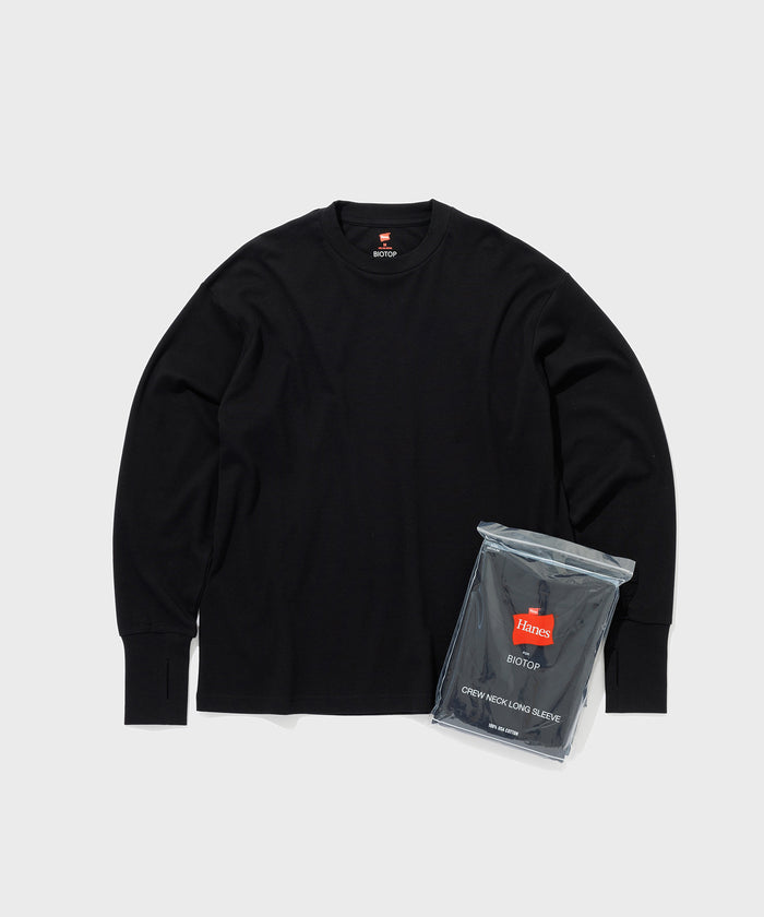 Hanes for BIOTOP 2024 AW “Comfort Crew Neck Pullover with Thumbhole”が10/4 発売 (ヘインズ ビオトープ クルーネックプルオーバー)