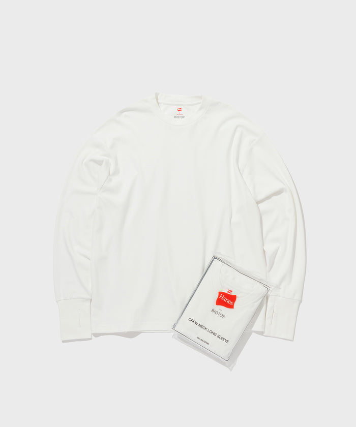 Hanes for BIOTOP 2024 AW “Comfort Crew Neck Pullover with Thumbhole”が10/4 発売 (ヘインズ ビオトープ クルーネックプルオーバー)