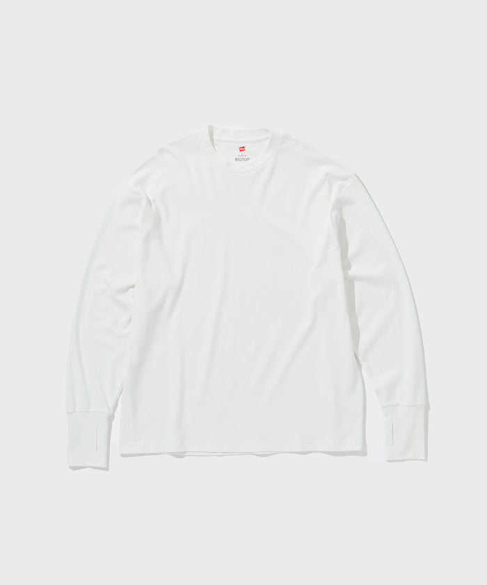 Hanes for BIOTOP 2024 AW “Comfort Crew Neck Pullover with Thumbhole”が10/4 発売 (ヘインズ ビオトープ クルーネックプルオーバー)