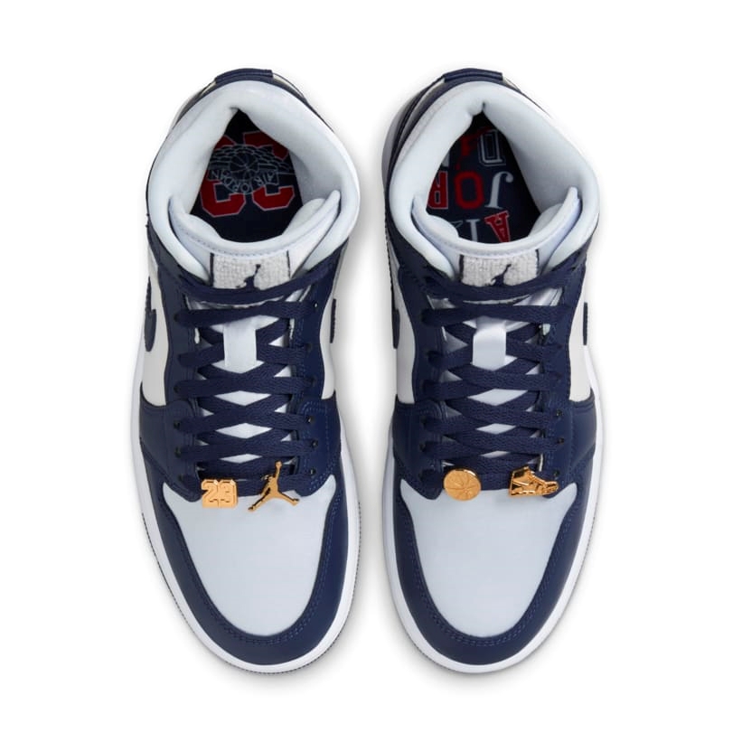 【2024年末 発売予定】NIKE AIR JORDAN 1 MID “Football Grey/Midnight Navy” (ナイキ ジョーダン 1 ミッド “フットボールグレー/ミッドナイトネイビー”) [FZ8777-044]