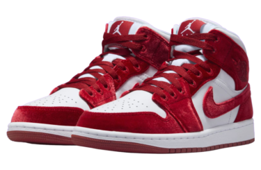 【2024年 10月 発売予定】NIKE AIR JORDAN 1 MID "Red Velvet/White" (ナイキ エア ジョーダン 1 ミッド "レッドベルベット/ホワイト") [FZ3334-100]