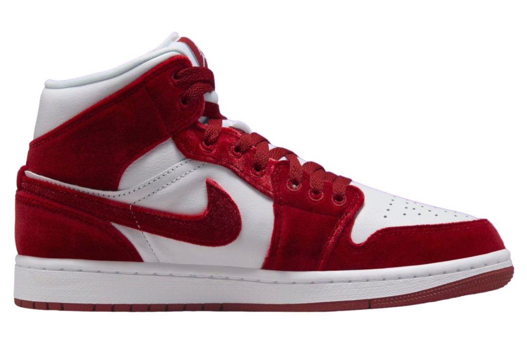 【2024年 10月 発売予定】NIKE AIR JORDAN 1 MID “Red Velvet/White” (ナイキ エア ジョーダン 1 ミッド “レッドベルベット/ホワイト”) [FZ3334-100]