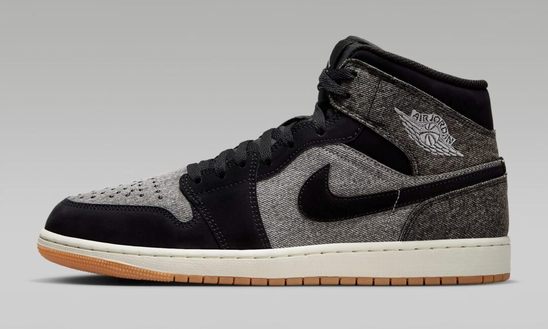 【2024年 9/16 発売】NIKE AIR JORDAN 1 MID “Black Denim/Gum” (ナイキ エア ジョーダン 1 ミッド “ブラックデニム/ガム”) [HJ4363-001]