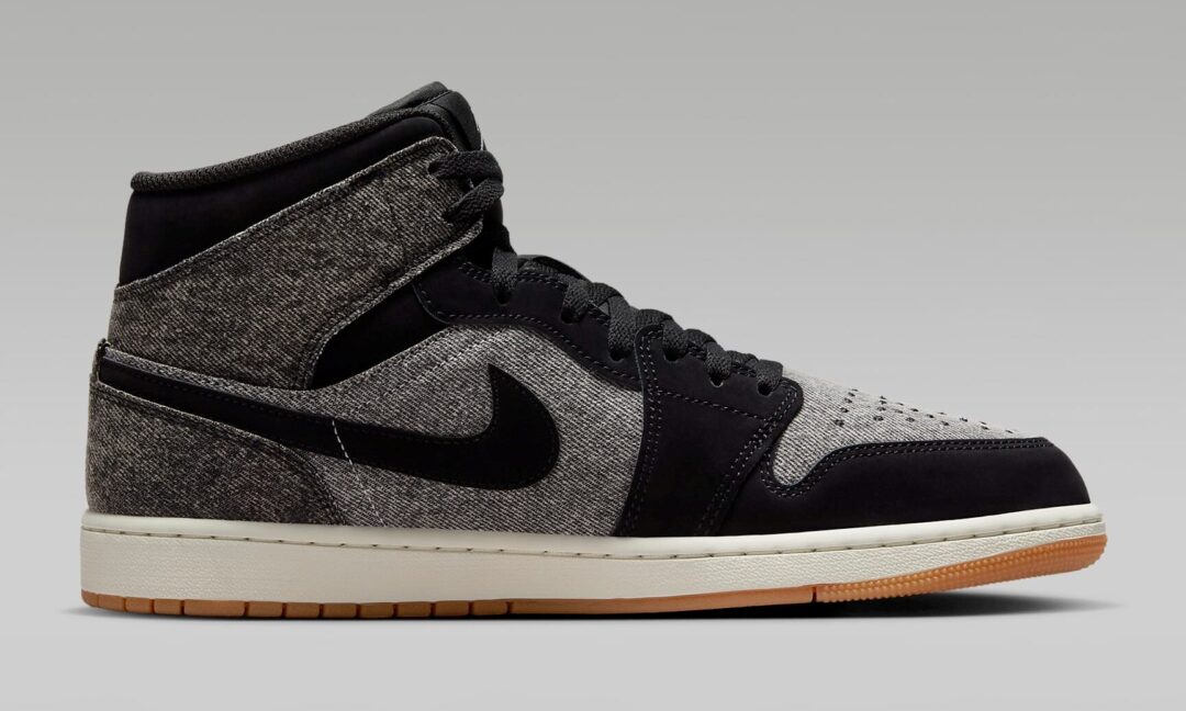 【2024年 9/16 発売】NIKE AIR JORDAN 1 MID “Black Denim/Gum” (ナイキ エア ジョーダン 1 ミッド “ブラックデニム/ガム”) [HJ4363-001]