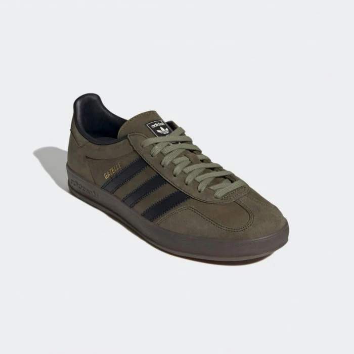 【2024年 発売】adidas Originals GAZELLE INDOOR “Focus Olive/Core Black/Gum” (アディダス オリジナルス ガゼル インドア “オリーブ/ブラック/ガム”) [IH4772]