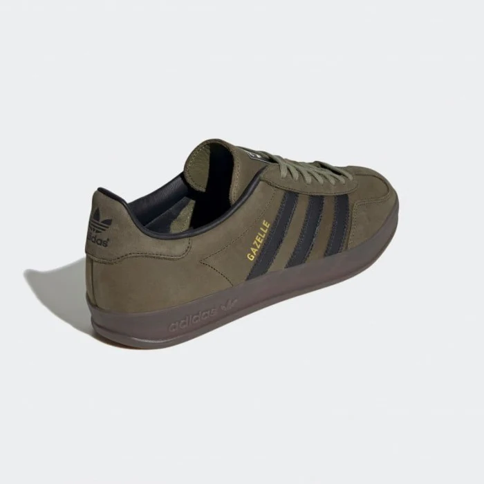 【2024年 発売】adidas Originals GAZELLE INDOOR “Focus Olive/Core Black/Gum” (アディダス オリジナルス ガゼル インドア “オリーブ/ブラック/ガム”) [IH4772]