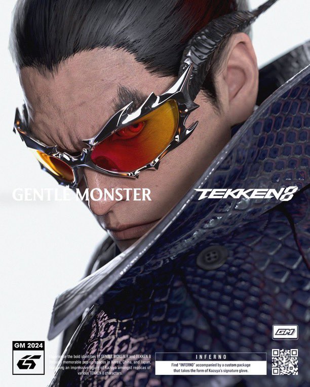 鉄拳 x Gentle Monster コラボアイウェアが2024年 9/27 発売 (ジェントルモンスター TEKKEN)