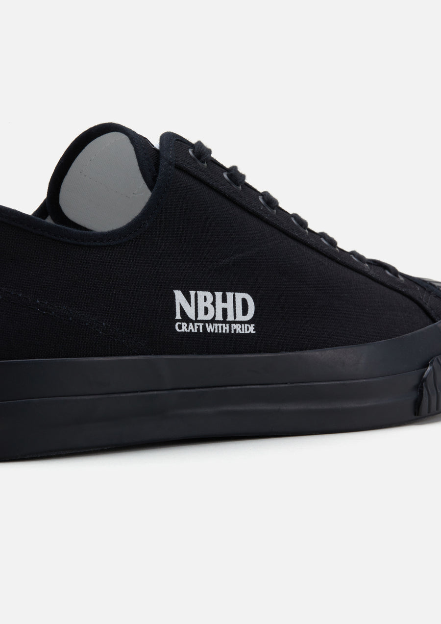 【2024年 9/7 発売】NEIGHBORHOOD × MOONSTAR GR LOW SNEAKERS “Black/White” (ネイバーフッド ムーンスター)