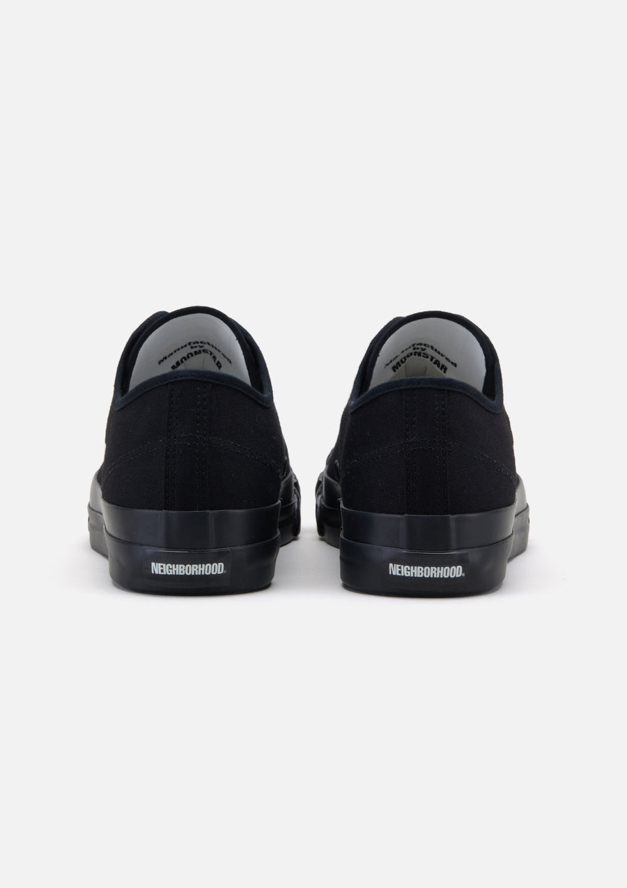 【2024年 9/7 発売】NEIGHBORHOOD × MOONSTAR GR LOW SNEAKERS “Black/White” (ネイバーフッド ムーンスター)