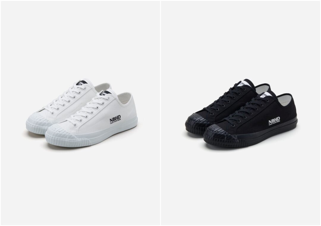 【2024年 9/7 発売】NEIGHBORHOOD × MOONSTAR GR LOW SNEAKERS “Black/White” (ネイバーフッド ムーンスター)