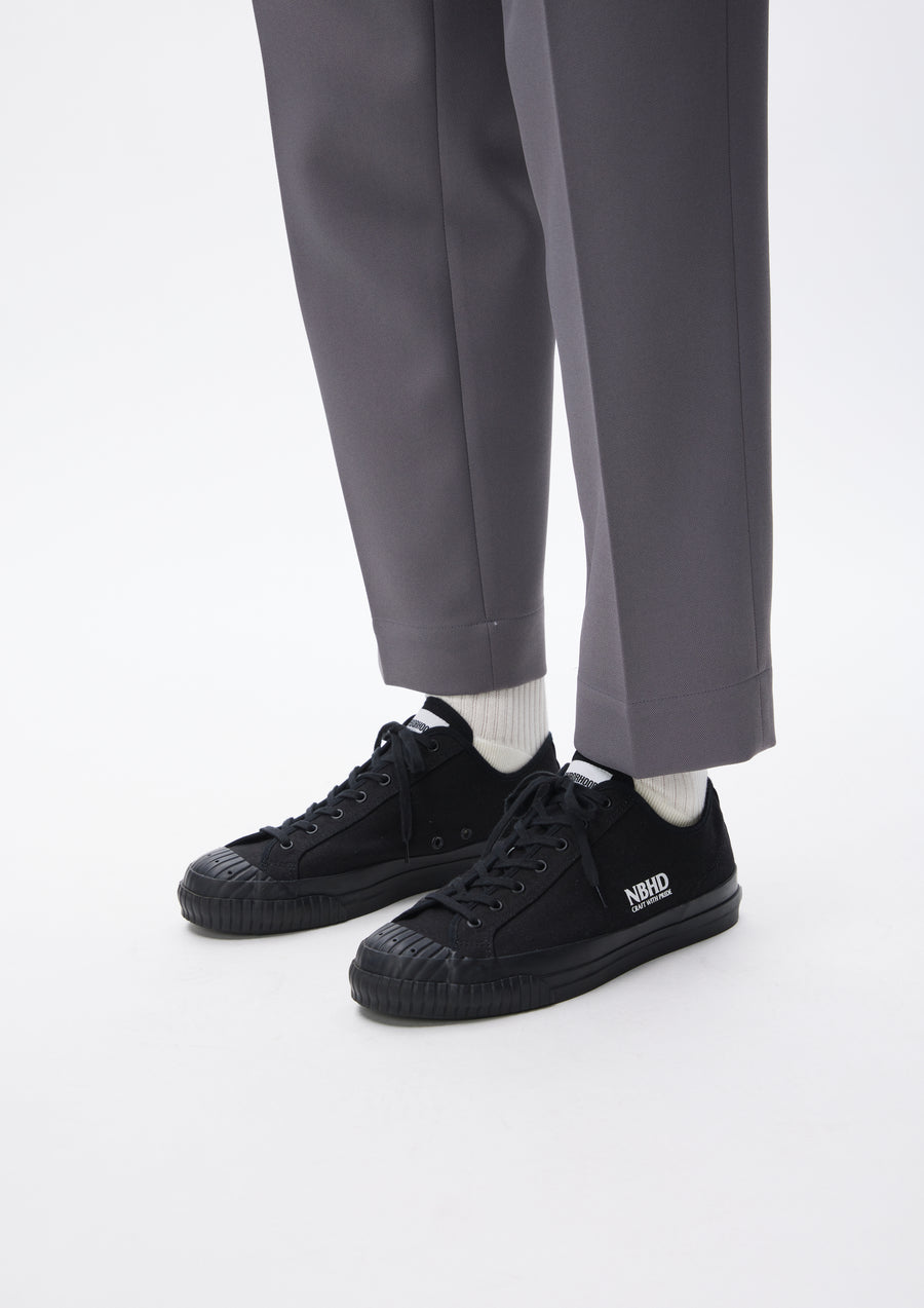 【2024年 9/7 発売】NEIGHBORHOOD × MOONSTAR GR LOW SNEAKERS “Black/White” (ネイバーフッド ムーンスター)