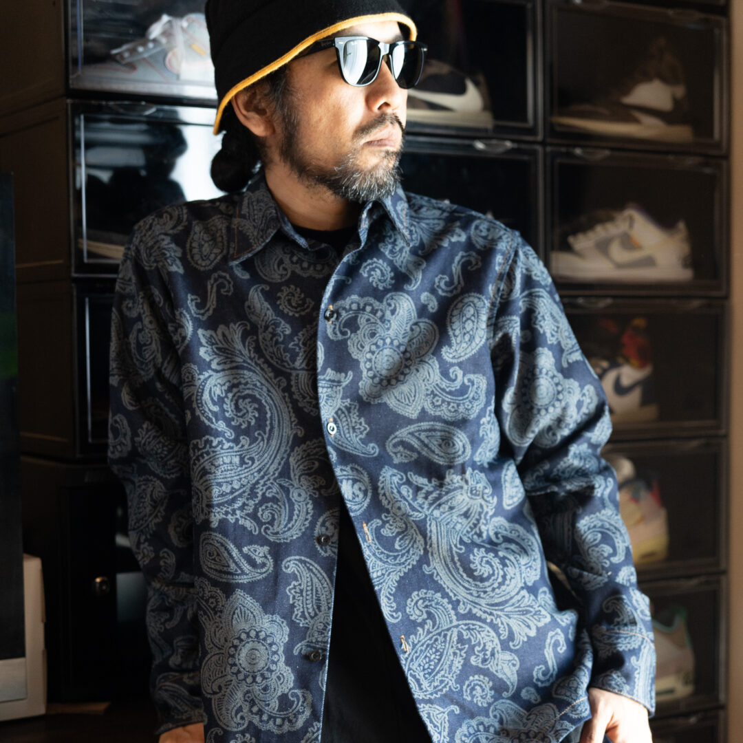 【抽選販売】S.W.U.N “Paisley Denim Jacket” (エスダブルユーエヌ “ペイズリー デニムジャケット”)