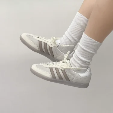 【2024年 発売】adidas Originals SAMBA OG “Lace Jacquard/Milk Gray” (アディダス オリジナルス サンバ OG “レースジャガード/ミルクグレー”) [JP5674]