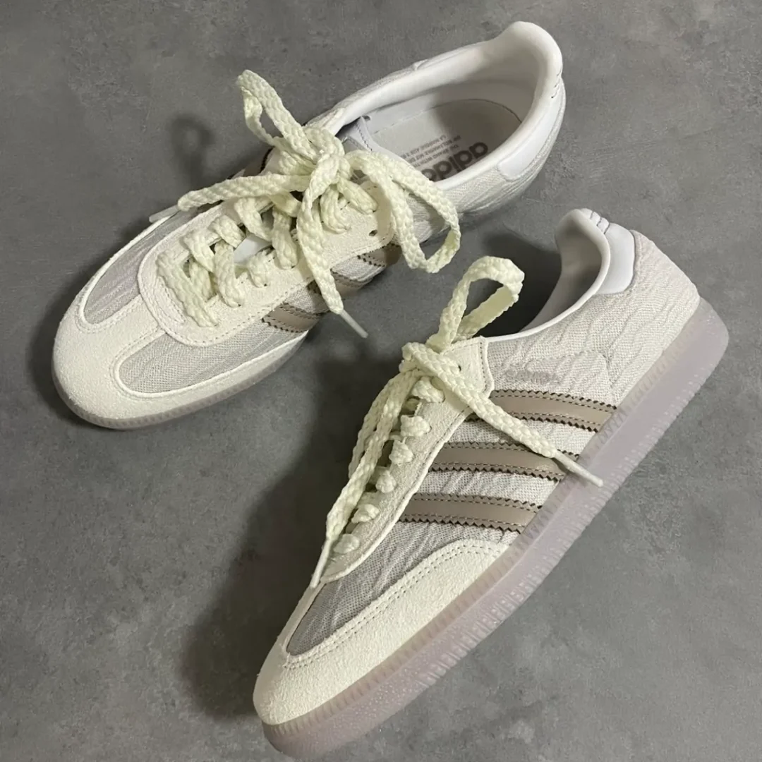 【2024年 発売】adidas Originals SAMBA OG “Lace Jacquard/Milk Gray” (アディダス オリジナルス サンバ OG “レースジャガード/ミルクグレー”) [JP5674]