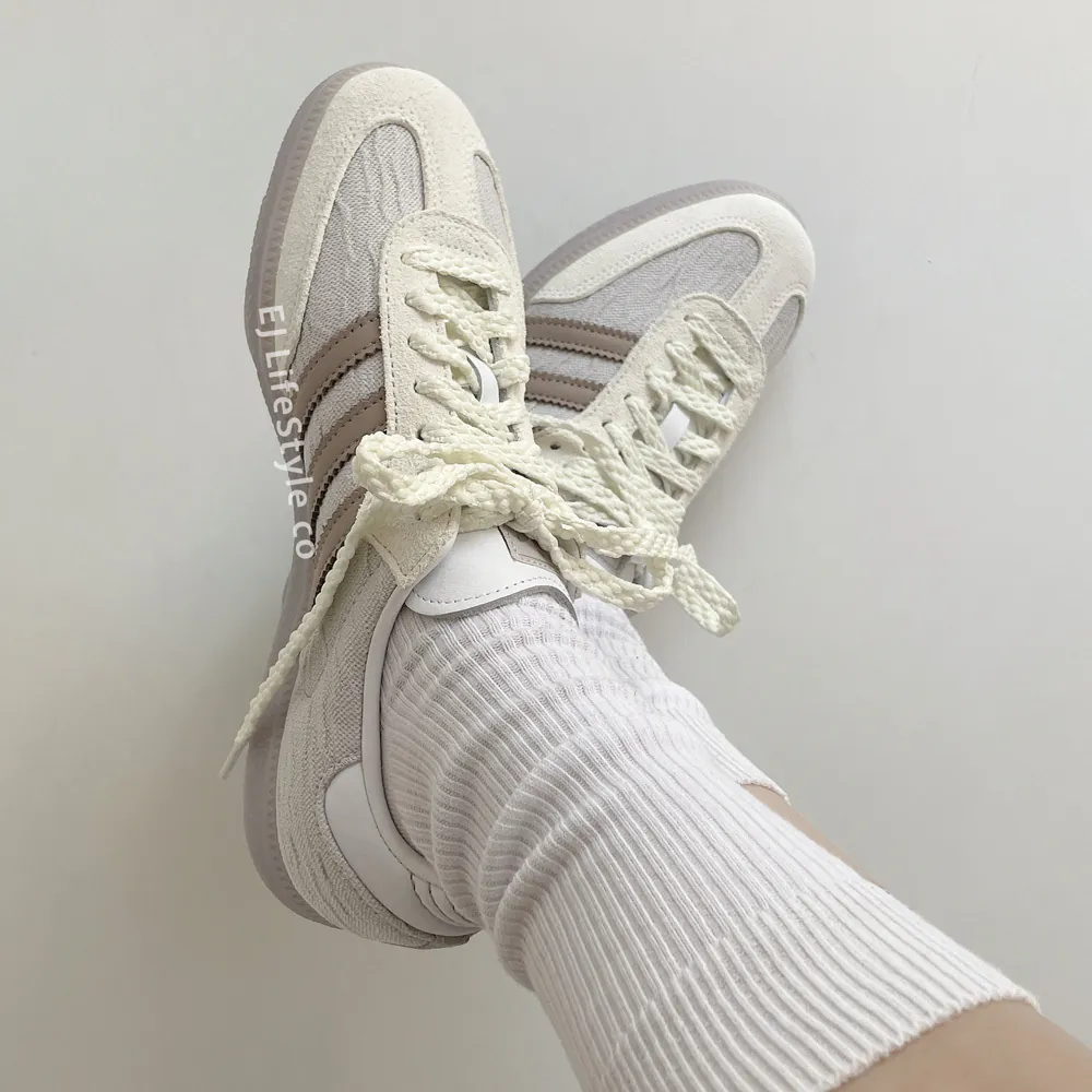 【2024年 発売】adidas Originals SAMBA OG “Lace Jacquard/Milk Gray” (アディダス オリジナルス サンバ OG “レースジャガード/ミルクグレー”) [JP5674]