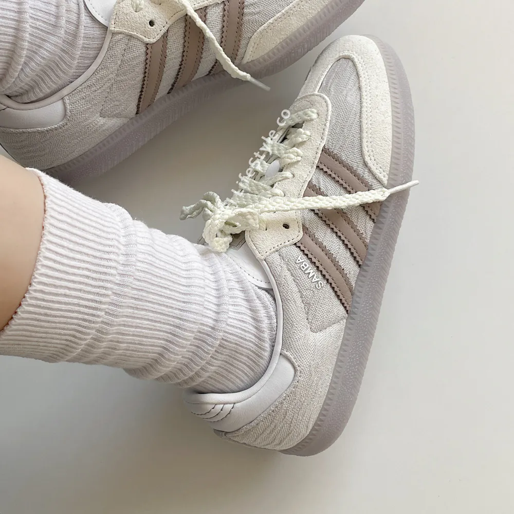 【2024年 発売】adidas Originals SAMBA OG “Lace Jacquard/Milk Gray” (アディダス オリジナルス サンバ OG “レースジャガード/ミルクグレー”) [JP5674]